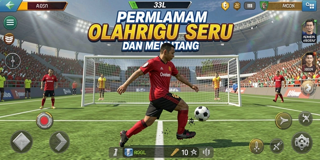 Screenshot menampilkan gameplay intens 33L dengan aksi olahraga mendebarkan.