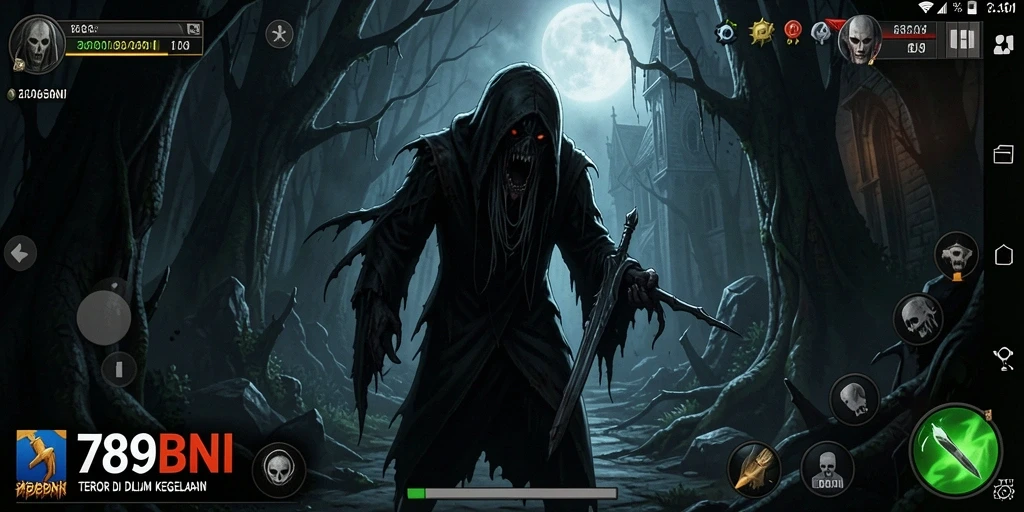 Tampilan gameplay seram di 789BNI yang penuh ketegangan.