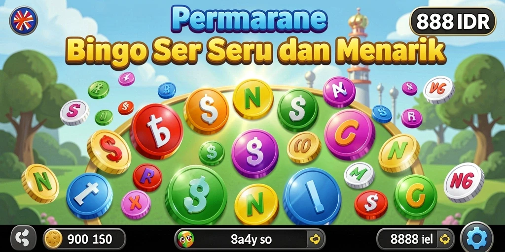 Tampilan menarik dari gameplay Bingo di 888IDR.