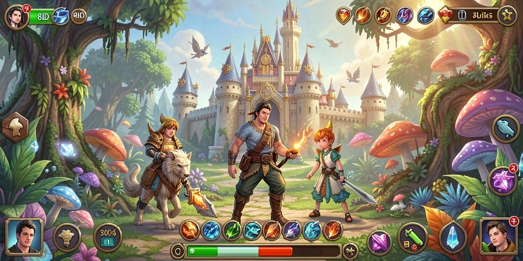 Tampilan gameplay 8ID yang seru dan penuh aksi petualangan.