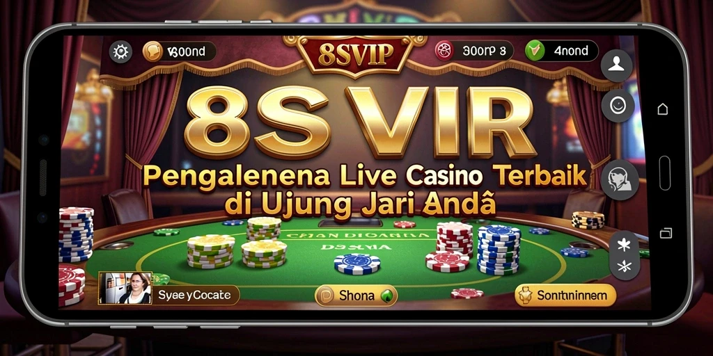 Tampilan utama permainan Live Casino di aplikasi 8SVIP.
