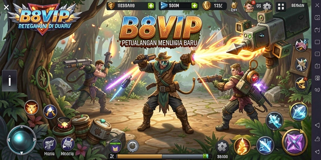 Gameplay B8VIP yang penuh aksi dan eksplorasi.