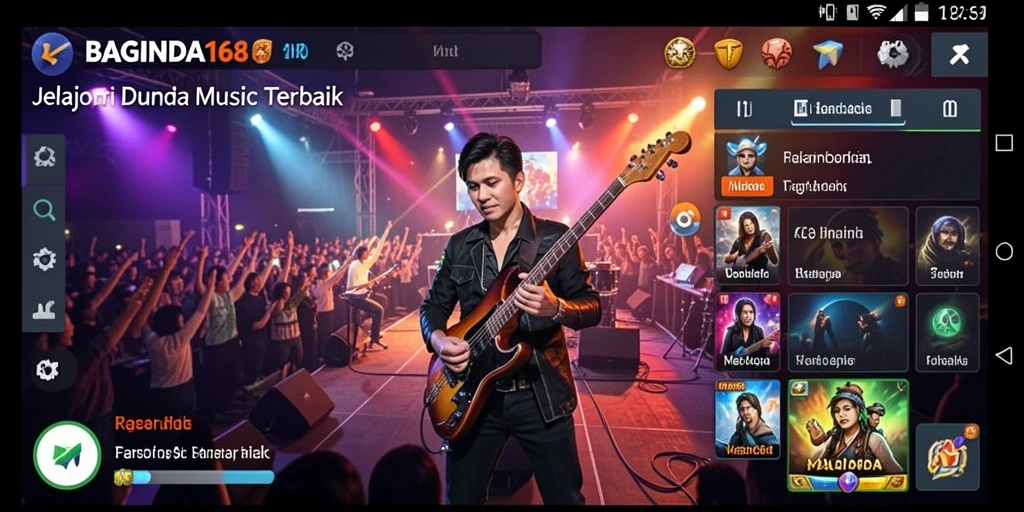 Tampilan gameplay BAGINDA168 dengan alunan musik yang mengasyikkan.