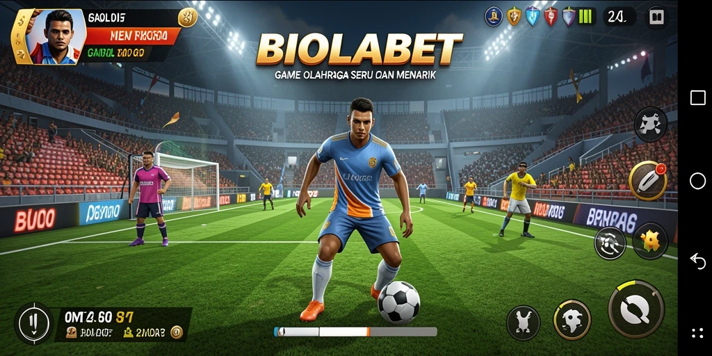 Tangkapan layar gameplay <strong>BIOLABET</strong> yang menunjukkan aksi seru olahraga.