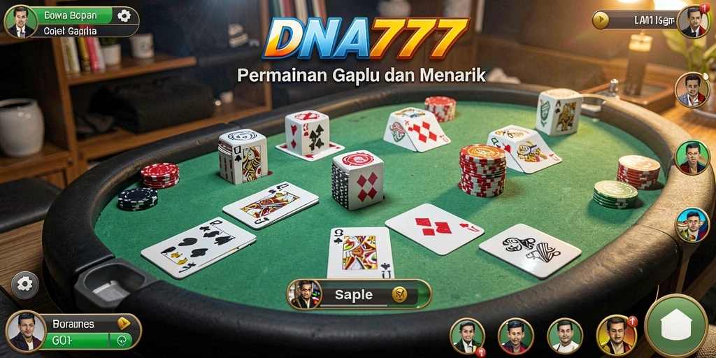 Tampilan gameplay seru dari DNA777 dalam permainan Gaple.