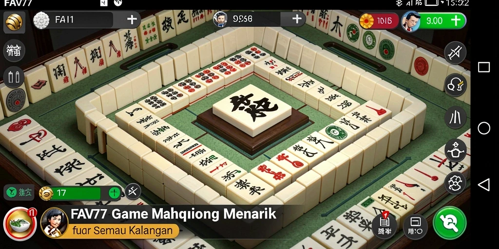 Screenshot utama FAV77 menampilkan gameplay Mahjong yang menarik dan menantang.
