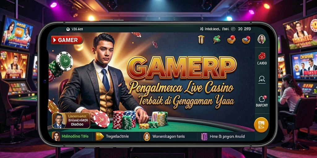 Tampilan gameplay yang memukau dari aplikasi Live Casino GAMERP.