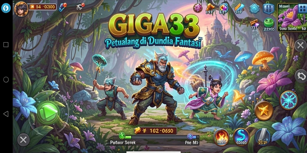 Screenshot gameplay GIGA33 menunjukkan petualangan menegangkan dan visual yang memukau.