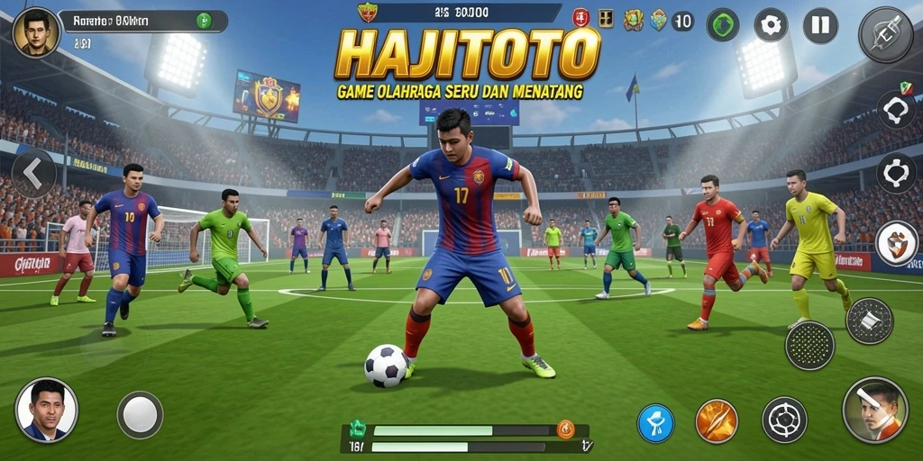 Screenshot gameplay HAJITOTO dengan aksi olahraga menarik.