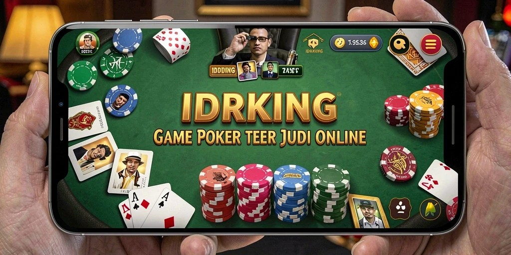 Tampilan gameplay menarik dari IDRKING yang penuh strategi Poker