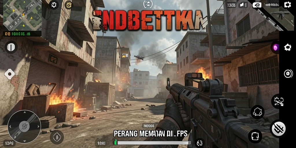 Screenshot gameplay IND666 menampilkan aksi tembak-menembak yang mendebarkan.