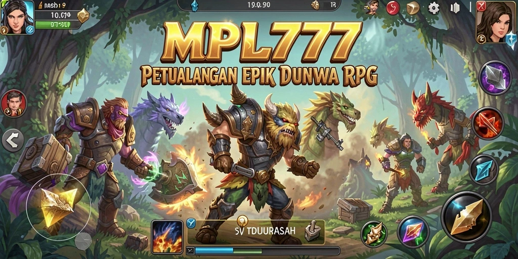 Screenshot MPL777 menampilkan aksi seru dalam pertarungan RPG.