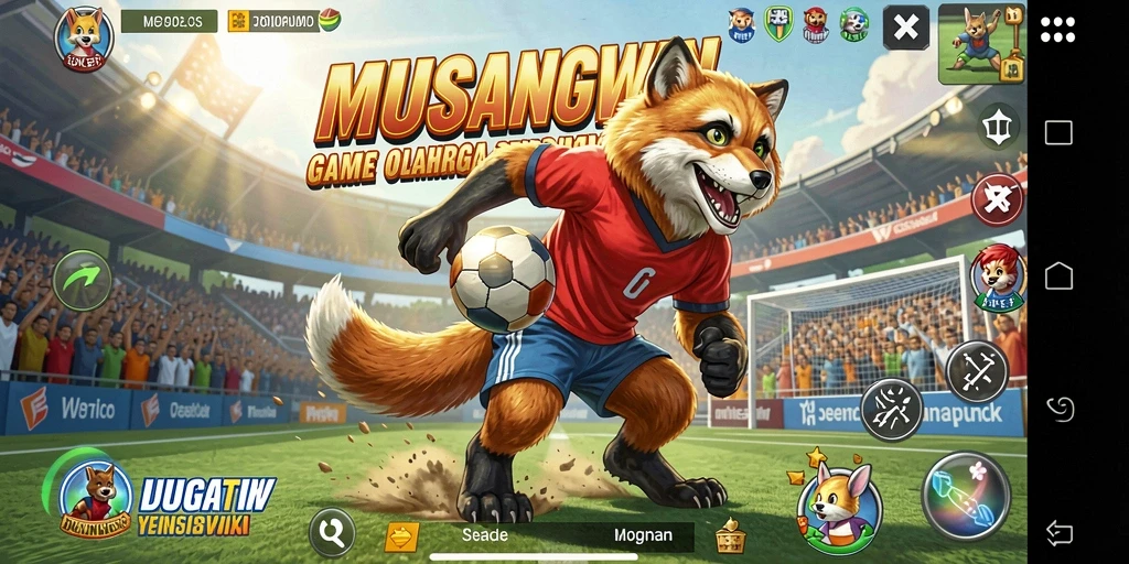 Screenshot utama dari gameplay seru MUSANGWIN yang penuh aksi.