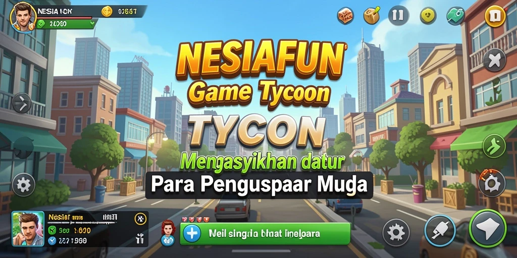 Tampilan gameplay menarik NESIAFUN yang penuh tantangan Tycoon.