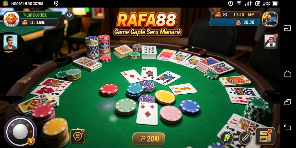 Tampilan gameplay seru dan interaktif dalam RAFA88