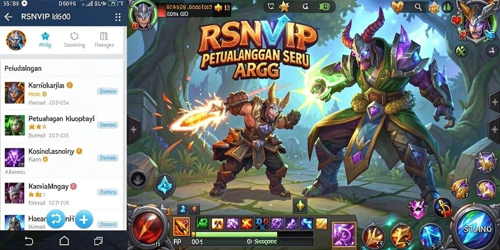 Tampilan menarik dalam gameplay RSNVIP yang penuh aksi dan petualangan.