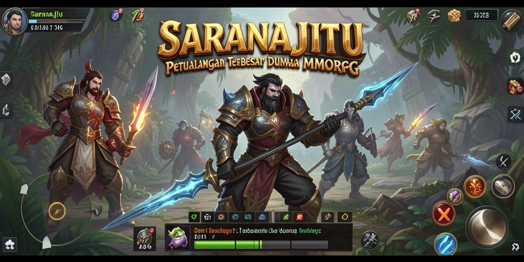 Tampilan gameplay seru dalam dunia MMORPG SARANAJITU.