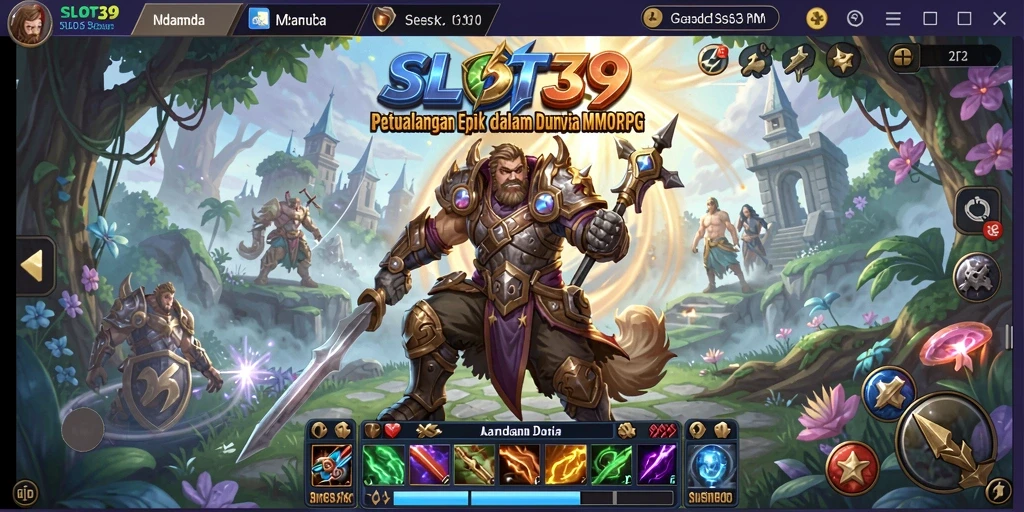 Tampilan gameplay SLOT39 yang memukau dalam aksi MMORPG.