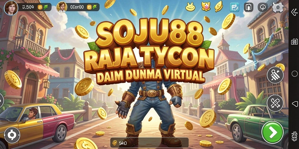 Screenshot gameplay SOJU88 yang menunjukkan manajemen bisnis Tycoon.