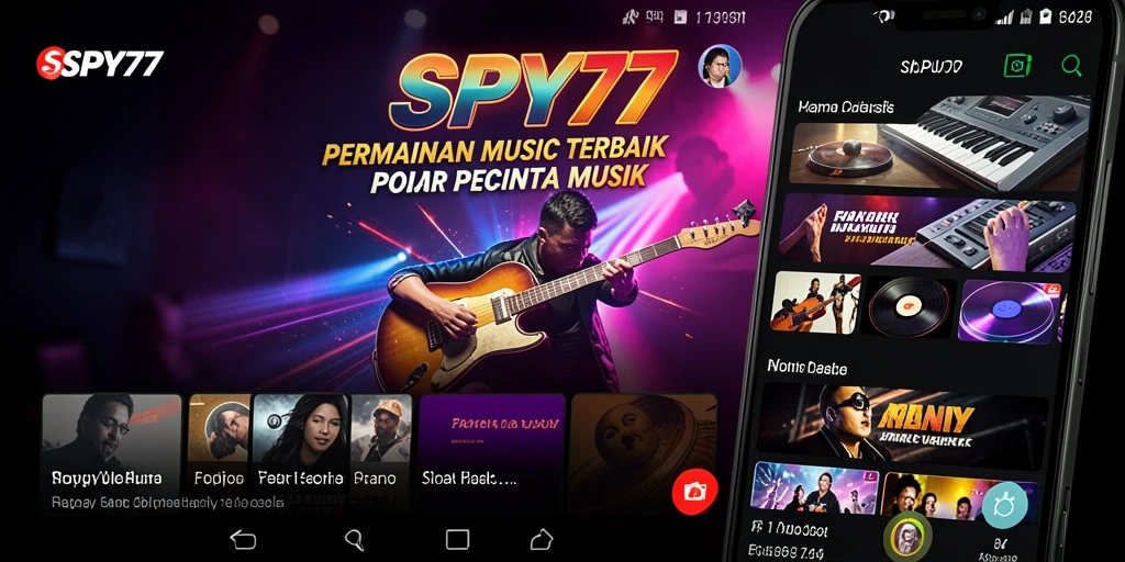 Screenshot gameplay SPY77 menampilkan keseruan bermain musik.