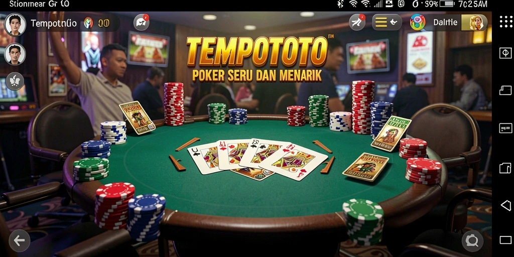 Tampilan gameplay intens dan menegangkan di TEMPOTOTO.