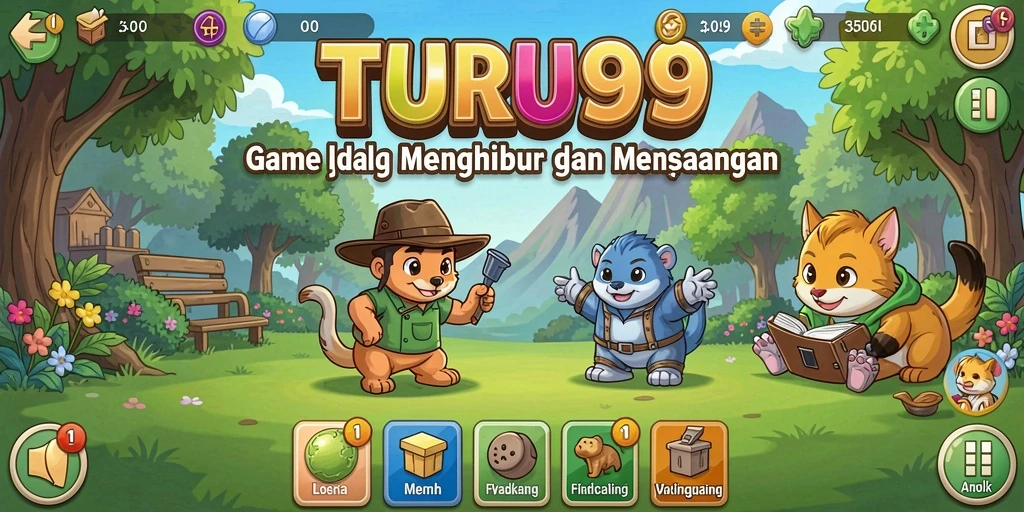 Tampilan gameplay TURU99 yang seru dan menghibur.